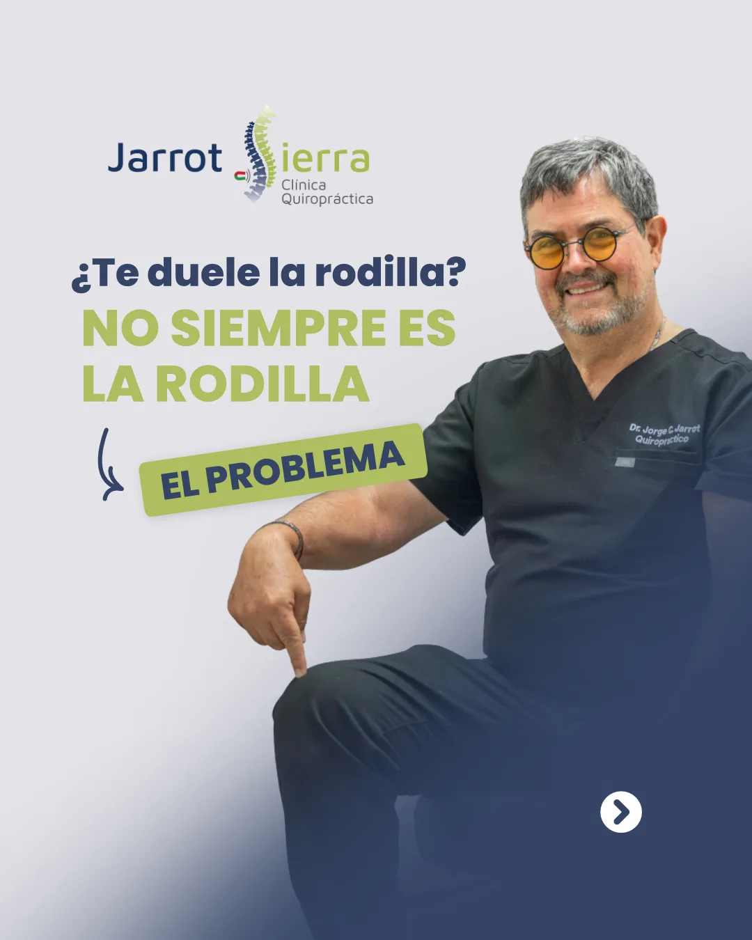 Pieza gráfica de campaña por condición de la Clínica Quiropráctica Jarrot Sierra